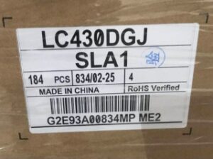 LG 4K TV 43 Inches Display LC430DGJ-SLA1