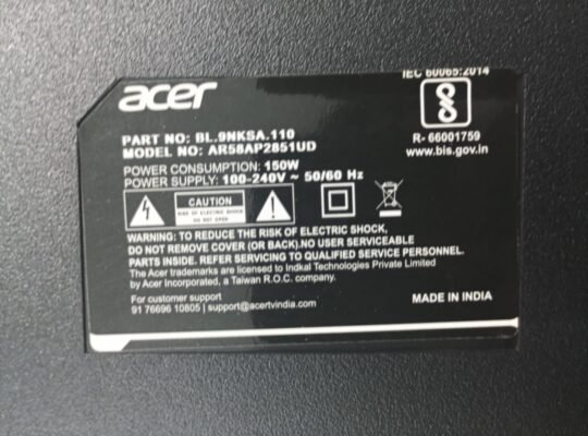 Acer AR58AP2851UD Complete LED TV Parts Kit