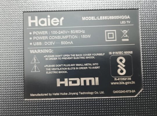 Haier LE55U6900HQGA Complete LED TV Parts Kit