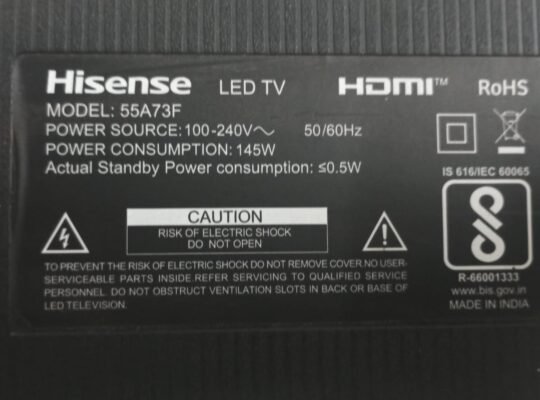 Hisense 55A73F Complete LED TV Parts Kit