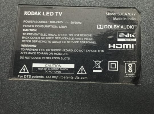 KODAK 50CA7077 Complete LED TV Parts Kit