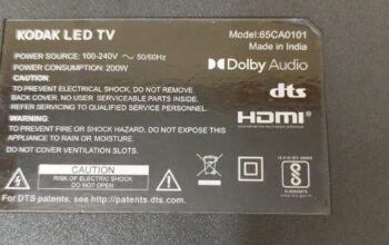 Kodak 65CA0101 Complete LED TV Parts Kit
