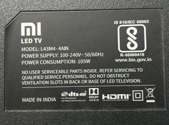 MI L43M4-4AIN Complete LED TV Parts Kit