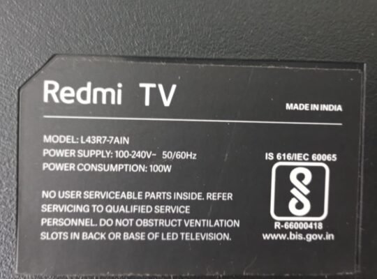 Redmi L43R7-7AIN Complete LED TV Parts Kit