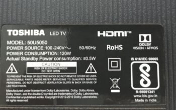 Toshiba 50U5050 Complete LED TV Parts Kit