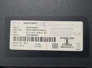 LG 43UP7740PTZ Complete LED TV Parts