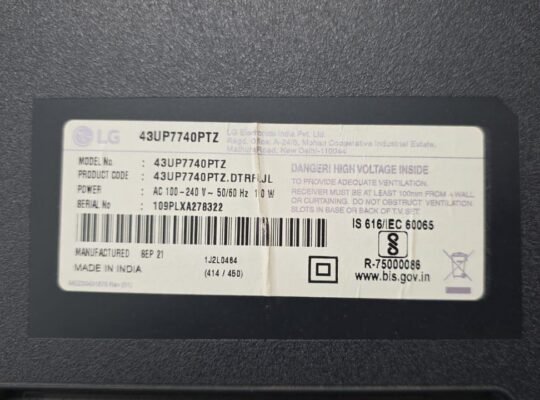 LG 43UP7740PTZ Complete LED TV Parts