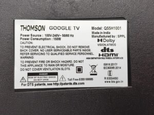 Thomson Q55H10001 Complete LED TV Parts Kit