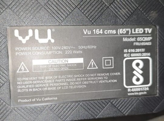 VU 65QMP FRU65A63 Complete LED TV Parts Kit