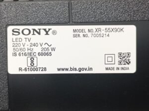 Sony XR-55X90K LED TV Parts List