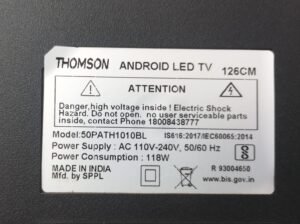 Thomson 50PATH1010BL LED TV Parts Best Price