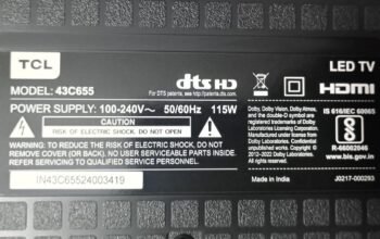 43C655 TCL TV Original Parts List