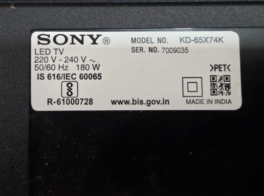 KD-65X74K Sony TV Complete Parts