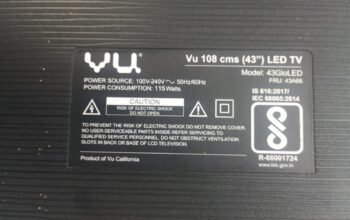 43GLOLED FRU43A66 VU TV Parts List