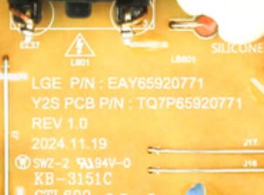 65UA83506LA LG TV Parts List