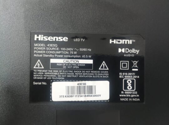 Hisense 43E5Q LED TV Parts List